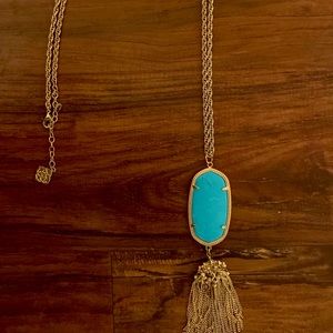 Kendra Scott Rayne Long Necklace Turquoise